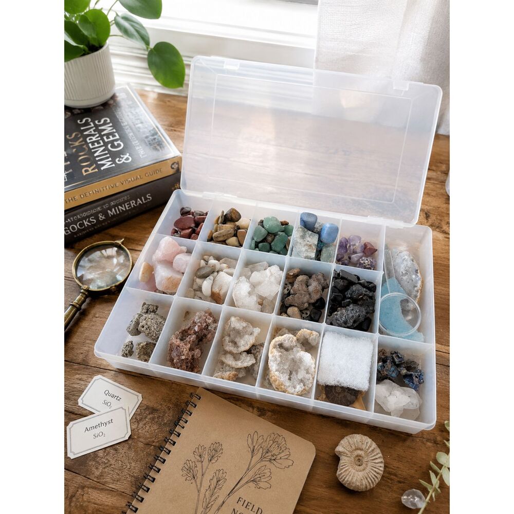 National Geographic: Rock, Mineral, Fossil, Gemstones Kit And Plastic Case